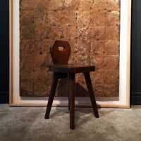 Folk Art Chair in Solid Oak