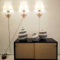 Knoll enfilade, Maison Bagues Wall Sconces, Primavera Ceramics