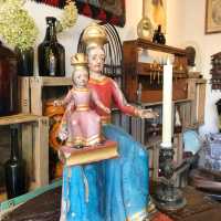 Saint Anne carrying the Virgin in polychrome wood