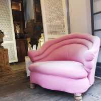 Pair of armchairs with horsehair trim