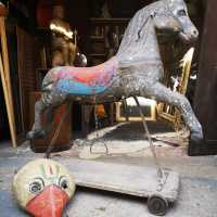 Wood and papier-mâché horse, late 18th century - early 19th century
