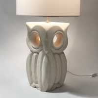 Stone lamp by Albert Tormos.Saint-Tropez.