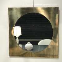 Jansen designer brass mirror