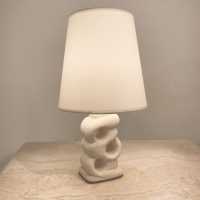 Stone lamp. Limestone lamp. Albert Tormos.