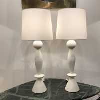 Plaster lamps. Lampes en plâtre. Giacometti 
