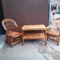 Wicker garden furniture
