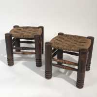Charles Dudouyt - vintage stools - antique stools -