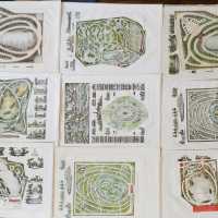 Set of nine boards