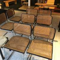 "Cesca" or "B32" chairs by Marcel Breuer.