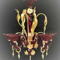 opaline chandelier green green chandelier light lamp