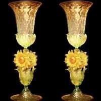 pair of murano vases