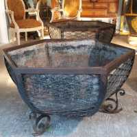 Old iron planters