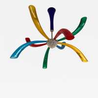 Murano glass chandelier Barovier Toso Italy 1990