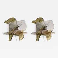 Carlo Nason Mazzega Murano wall lamp Italy 1970