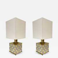 Brass and chrome metal lamps 1970