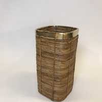 Rattan umbrella stand. Gabriella Crespi.