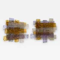 wall lamps pair murano glass mazzega toni zuccheri itali 1970