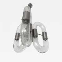 Aldo nason chandelier carlo mazzega murano glass metal italy 1970