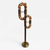 floor lamp rings murano glass brass aldo carlo nason mazzega italy 1970