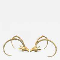brass coffee table alain chervet antelope horn france 1970