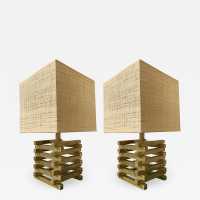 brass lamps gaetano sciolari italy 1970