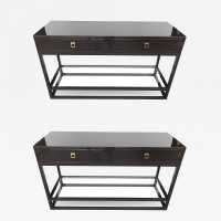 console lacquer guy lefevre maison jansen 1970