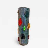 ceramic lamp glass jacky coville france 1950 1960