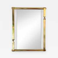 brass mirror luciano frigerio italy 1970