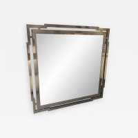 chrome metal mirror mario sabot willy rizzo 1970