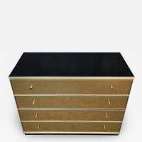renato zevi brass mirror chest of drawers italy 1970