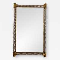 brass mirror murano glass italy 1960 1970