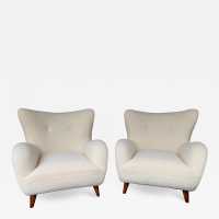 armchairs in curly wood melchiorre bega italy 1950 1960