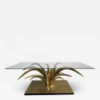 gilt bronze coffee table maison jansen Christian Techoueyres France 1970