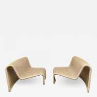 armchairs rattan armchairs tito agnoli italy 1960 1970