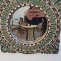 Ceramic Mirror by Les Argonautes, Vallauris