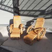 braided wicker patio chairs