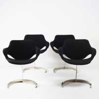 4 chairs by Boris Tabacoff - France 1960's