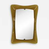 mirror curved glass crystal art fontana arte italy 1960