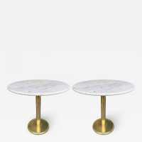 end table brass marble knoll italy 1970