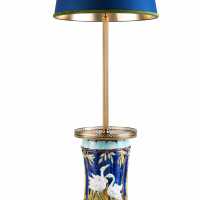stool mounted as a lamp