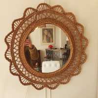 Braided bangle mirror