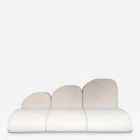 modular sofa in looped fabrics italy 1980 Fabrizio Boldrini and Ettore Lariani