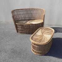 Rattan bench