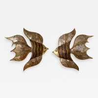 wall light pair brass richard isabelle faure maison honoré paris france 1970 1980