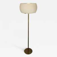 Floor lamp Clitunno Vico Magistretti Artemide brass Murano glass Italy 1960 1970