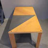 tangram-table-moro / zi-bois-1980-cassina