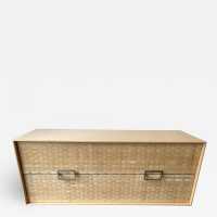 chest of drawers wood chrome metal italy 1980 1990 gasparucci italo