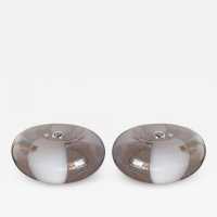 Pair of Murano glass Donuts lamps by MGP Vetreria. Italy 1970 Carlo Aldo Nason sconces for Mazzega, Venini, Vistosi, La Murrina