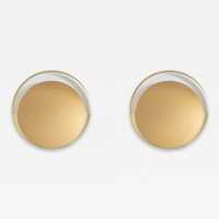Pair of gold tinted round mirrors by Modernindustria. Italy 1970 Romeo Rega, Tommaso Barbi, Sandro Petti for Maison Jansen, Willy Rizzo, Mario Sabot.
