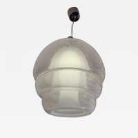 Suspension or chandelier LS134 in bubbled Murano glass and metal by Carlo Nason for Mazzega. Italy 1970 aldo vistosi venini la murrina